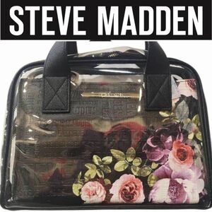 Steve Madden Transparent & Logo Floral 2-Piece Travel Cosmetic Bags